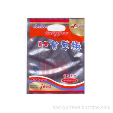 Silver Snack Packaging Bags With Printed Window And Die Cut